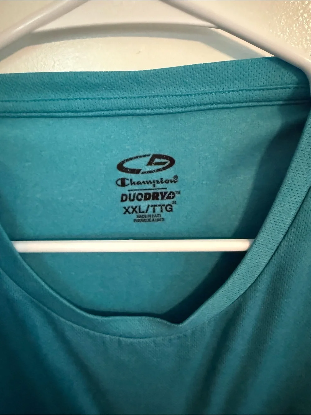 Champion Short Sleeve Crew Neck T-Shirt - Teal Blue - Picture 3 of 3